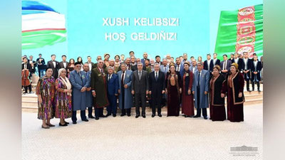 'Gurbanguli Berdimuhamedov tashrifi sharafiga rasmiy qabul marosimi o`tkazildi'ning rasmi