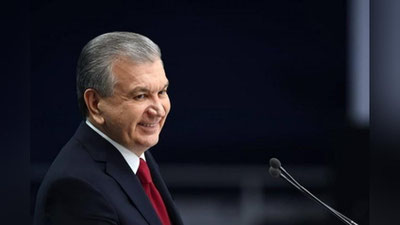 'Шавкат Мирзиёев Ўзбекистонда расмий ташриф билан бўлиб турган Грузия Бош вазири Ираклий Гарибашвилини қабул қилди'ning rasmi