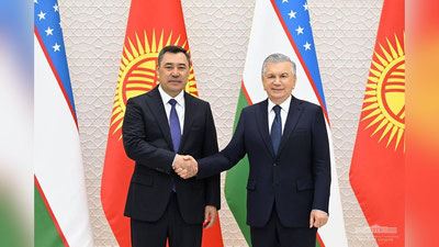 Изрображение 'Главы Узбекистана и Кыргызстана провели встречу в узком формате'