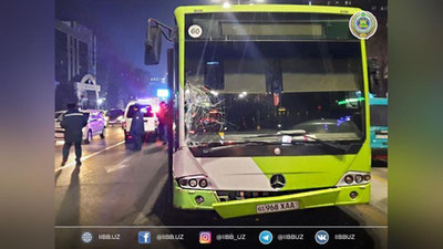 Изрображение 'В Ташкенте возле станции метро "Минор" автобус насмерть сбил пешехода'
