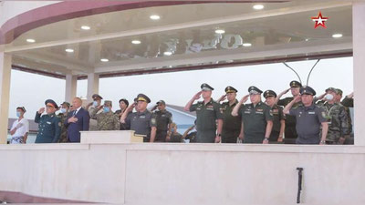 Изрображение 'На полигоне Фориш в Джизакской области стартовала «Военно-медицинская эстафета»'