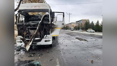Изрображение 'В Джизаке спасатели тушили загоревшийся на ходу грузовик'