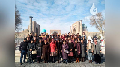 '“O`zbekneftgaz”: Neft va gaz sohasida faoliyat olib borayotgan ayollar uchun Samarqand shahriga ikki kunlik sayohat uyushtirildi'ning rasmi