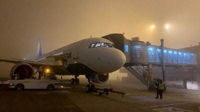 'Noqulay ob-havo sharoiti Toshkent va Namangan aeroportlar faoliyatini cheklab qo`ydi'ning rasmi