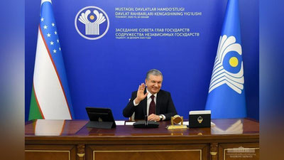 'Prezident raisligidagi MDH sammiti o`z ishini yakunladi. Kelgusi yilda tashkilotga Belarus Respublikasi raislik qiladigan bo`ldi'ning rasmi