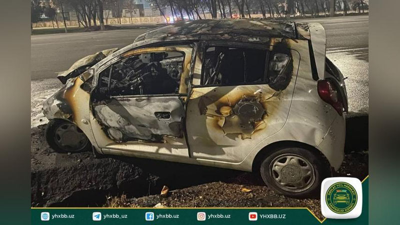 'Тошкентда яна бир ЙТҲ юз берди. Эҳтиётсизлик сабаб "Spark" ёнди'ning rasmi