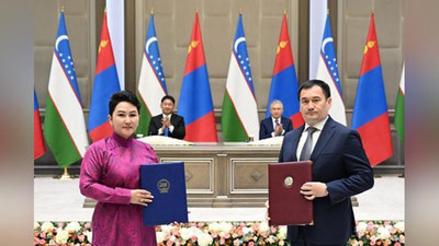 Изрображение 'В ходе государственного визита Президента Монголии в Ташкент подписано 14 документов'