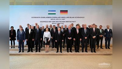 Изрображение 'Шавкат Мирзиёев провел встречу с главами ведущих компаний ФРГ'
