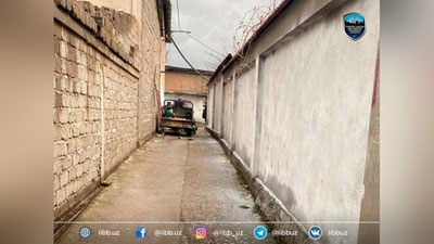 Изрображение 'Стена с наркограффити в Ташкенте закрашена'