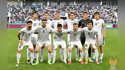Изрображение 'Сборная Узбекистана поднялась в рейтинге ФИФА на 2 строчки'