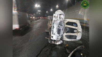 'Toshkentda avtomashina mostdan pastga tushib ketdi'ning rasmi