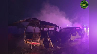 'Yangiyo`lda "Damas" bilan "Kobalt" to`qnashuv oqibatida yong`ib ketdi'ning rasmi