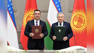 Изрображение 'По итогам переговоров глав Узбекистана и Кыргызстана подписан пакет документов'