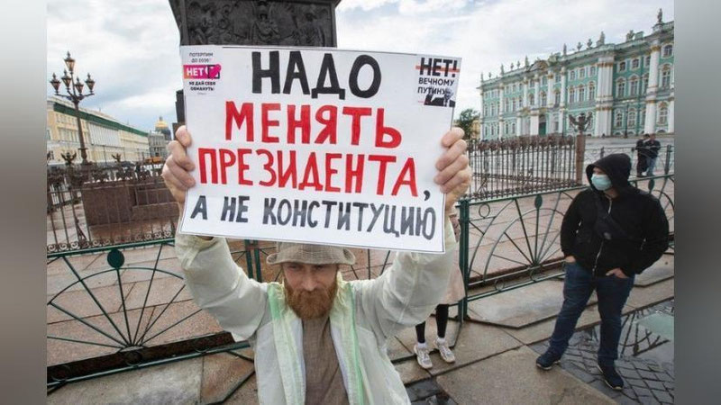 'Россияда «Путин конституцияси"га қарши норозилик намойишлари авж олди (фото)'ning rasmi