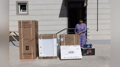 '“Na gaz plitamiz,  na savutgichimiz bor edi...”. Artel egizbuloqliklarga 6 turdagi maishiy texnikalarni sovg`a qildi'ning rasmi