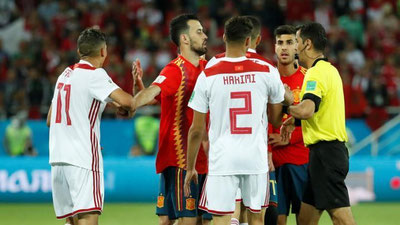 Изрображение 'МАРОККО ОБРАТИЛОСЬ В ФИФА С ЖАЛОБОЙ НА СУДЕЙСТВО ИРМАТОВА'