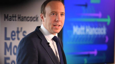 Изрображение 'Глава Минздрава Великобритании заразился COVID-19'