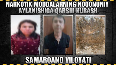 'Samarqandda 1 kilogrammdan ortiq «opiy» sotayotgan ayol qo`lga olindi'ning rasmi