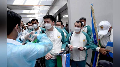 'Olimpiya o`yinlariga yo`l olgan O`zbekiston sportchilari Tokioga etib bordi'ning rasmi