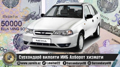 'Surxondaryoda "Neksiya"sini "Lasetti"ga almashtirmoqchi bo`lgan shaxs chuv tushdi'ning rasmi