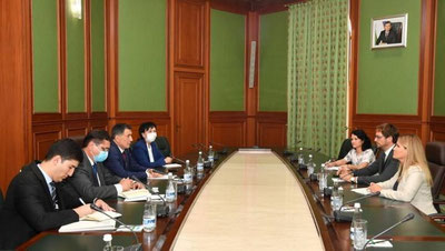 'Vladimir Norov EXHT byurosining Ehtiyojlarni baholash missiyasi rahbarini qabul qildi'ning rasmi