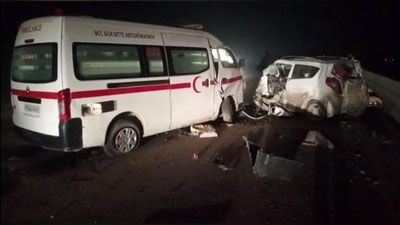 'Surxondaryoda "Spark" va tez yordam mashinasi to`qnashdi. Haydovchi voqea joyida vafot etdi(video)'ning rasmi