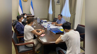 'Koreyaning O`zbekistondagi elchixonasi vakillari bilan uchrashuv bo`lib o`tdi'ning rasmi