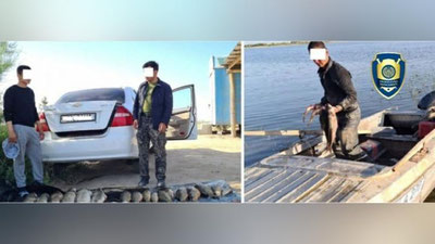 'Aydar-Arnasoy ko`llar tizimida noqonuniy baliq ovlayotganlar ushlandi'ning rasmi