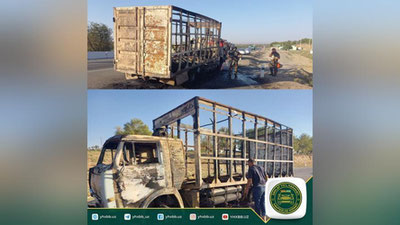 'Jizzaxda yuk avtomobili yonib ketdi'ning rasmi