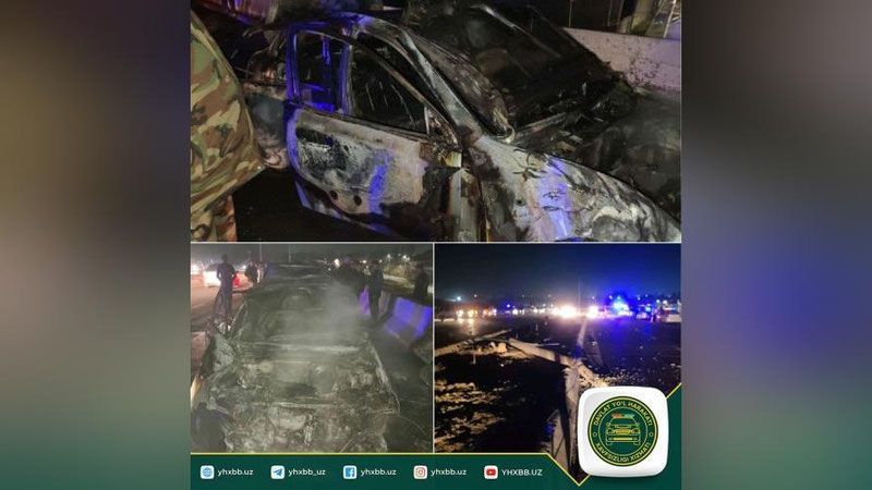 '"Shiribom" ko`prigida "Lacetti" yonib ketdi'ning rasmi