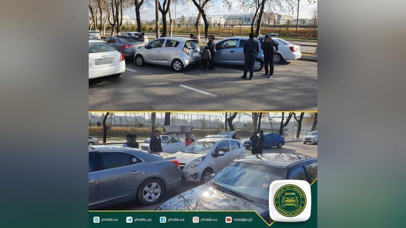 'Чилонзорда 3 та машина тўқнашди'ning rasmi