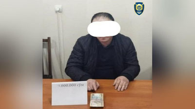 'Олмалиқда тадбиркордан 900 АҚШ доллари пора талаб қилган  “Тошкент сув таъминоти” муҳандиси қўлга олинди'ning rasmi