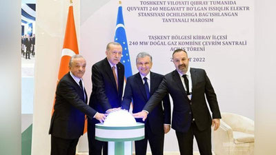 'Мирзиёев ва Эрдoған Тошкент вилоятида ИЭСни ишга туширди (фото)'ning rasmi