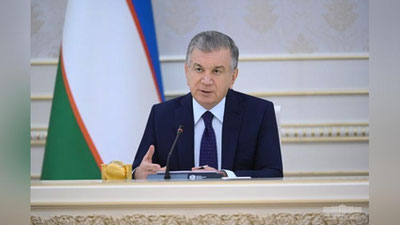 'Президент кучли ёғингарчилик оқибатида Бухоро, Жиззах, Наманган, Самарқанд, Сурхондарё, Сирдарё ва Тошкент вилоятларида 15 га яқин йирик сел ва кўчкилари ҳақида гапирди'ning rasmi