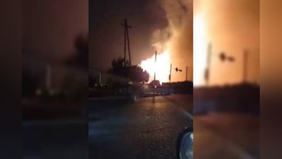 'Когон шаҳрида магистрал газ қувури ёниб кетди'ning rasmi