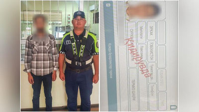 'Қоидабузар ҳайдовчи қидирувдаги шахс бўлиб чиқди'ning rasmi