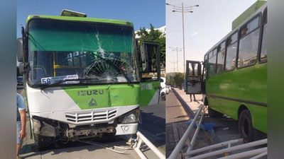 'Тошкентда Isuzu автобуси симёғоч билан тўқнашди'ning rasmi