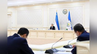 'Turizm vazirligi oldiga ziyorat turizmi salohiyati yuqori Indoneziya, Malayziya, Hindiston, Pokiston, Bangladesh va arab davlatlaridan Samarqand, Buxoro va Toshkentga aviareyslarni ko`paytirish vazifasi qo`yildi'ning rasmi