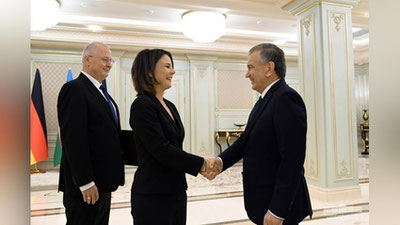 'Shavkat Mirziyoev Germaniya tashqi ishlar vazirini qabul qildi'ning rasmi