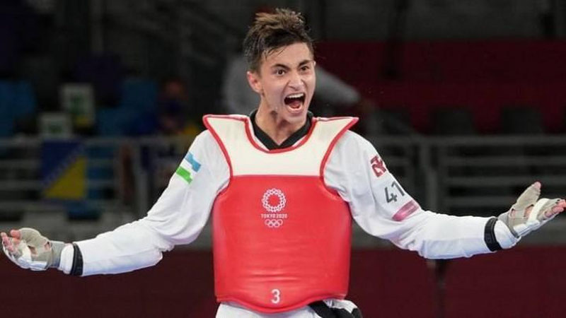 'Ulug`bek Rashitov taekvondo bo`yicha Rim Gran-prisi chempioni bo`ldi'ning rasmi