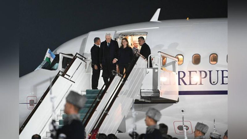 'Italiya Prezidenti Serjo Mattarella Toshkentga keldi'ning rasmi