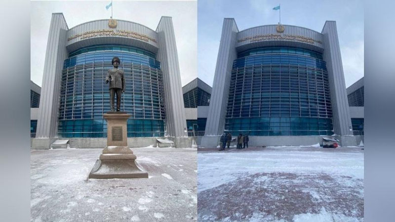 'Ostonada Nursulton Nazarboevning haykali olib tashlandi'ning rasmi