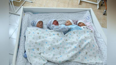 Изрображение 'В Ферганском областном перинатальном центре родились четверняшки'