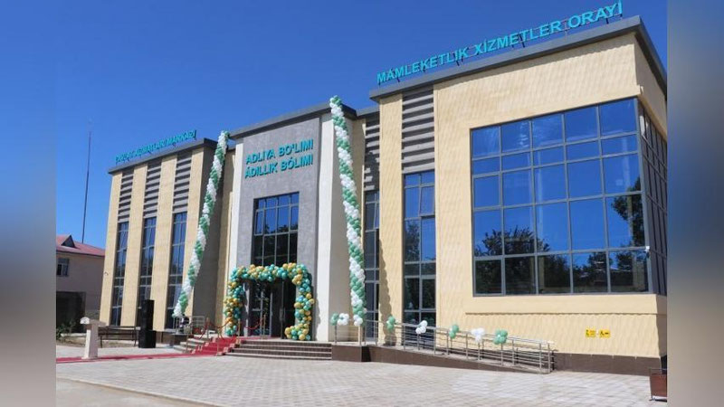 'Qoraqalpog`iston Respublikasida o`n beshinchi zamonaviy Davlat xizmatlari markazi binosi foydalanishga topshirildi'ning rasmi