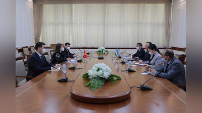 'O`zbekiston va Qirg`iziston Parlamentlari o`rtasidagi hamkorlik mustahkamlanmoqda'ning rasmi