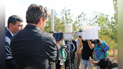 Изрображение 'В ТАШКЕНТСКОЙ ОБЛАСТИ ЗАПУЩЕНЫ МЕТЕОСТАНЦИИ В ПОМОЩЬ ФЕРМЕРАМ'