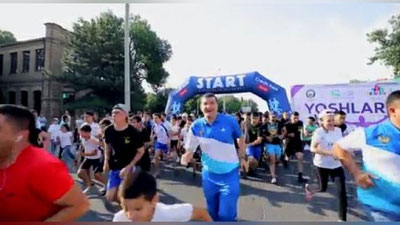 Изрображение 'Видео: Ташкентский забег в честь Дня молодежи'