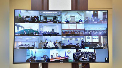 'Oliy Majlis Senatining ettinchi yalpi majlisi ish boshladi'ning rasmi