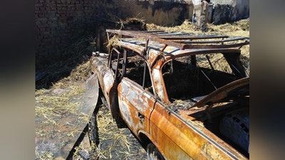 Изрображение 'Крупный пожар в Намангане: пламя перекинулось на жилые дома (фото, видео)'