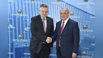 Изрображение 'МИНИСТР ИНОСТРАННЫХ ДЕЛ УЗБЕКИСТАНА ПРИНЯЛ ГЛАВУ БДИПЧ ОБСЕ'